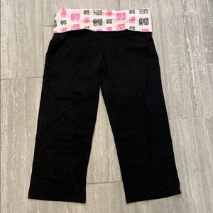 PINK yoga wide bottomed pants